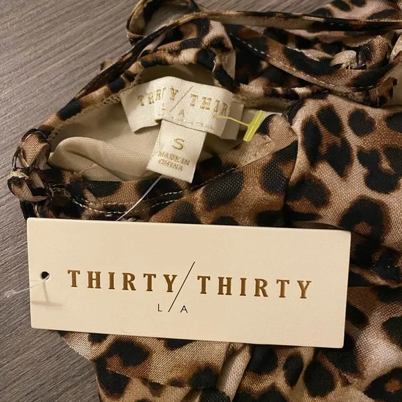 Leopard Print Ruffle Dress - Picture 3 of 3